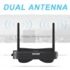Eachine EV100 720*540 5.8G 72CH FPV Goggles With Dual Antennas Fan 18650 Battery Case For RC Drone - Image 2