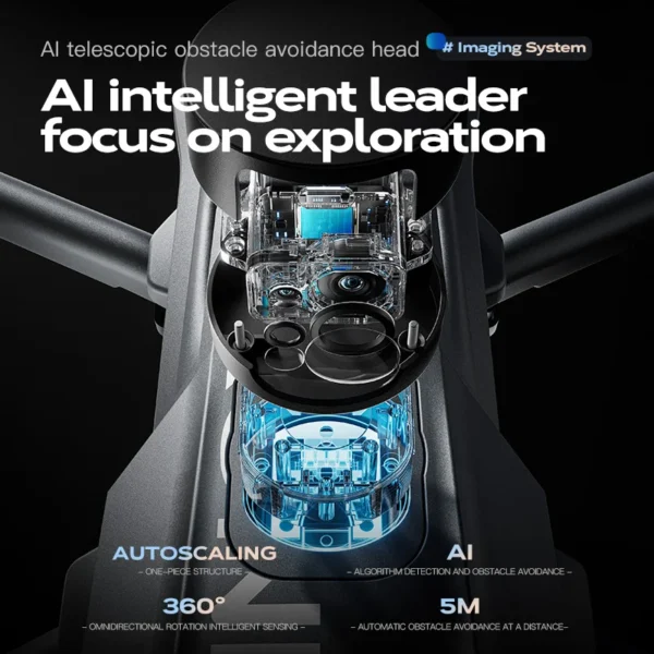 2025 new Wing 6 drone professional aerial photography HD 8K With Screen Remote Control Aircraft 20 Kilometer Obstacle Avoidance - Image 3