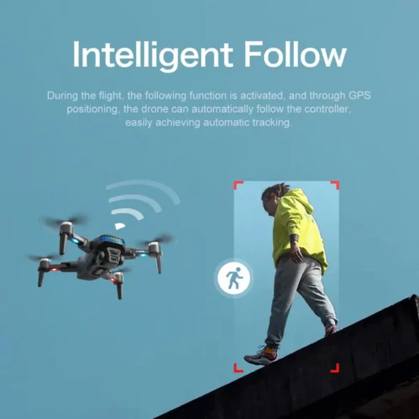 Low Battery Quadcopter 4k Gps Drone with Camera for Adults Brushless Motor Obstacle Avoidance 20 Mins Flight Time Gesture - Image 3