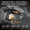 SJRC F22 S3 PRO Drone 4K Camera GPS HD 5G WiFi FPV 3 Axis Gimbal EIS Professional Brushless Quadcopter With Cam RC Foldable Gift - Image 6