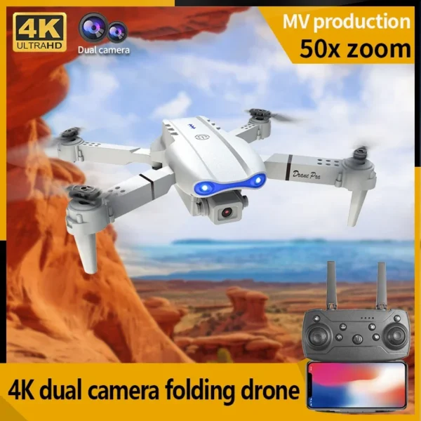 New E99Pro RC Drone 4K Professinal With 1080P Wide Angle HD Camera Foldable Helicopter WIFI FPV Height Hold Gift Toy - Image 6