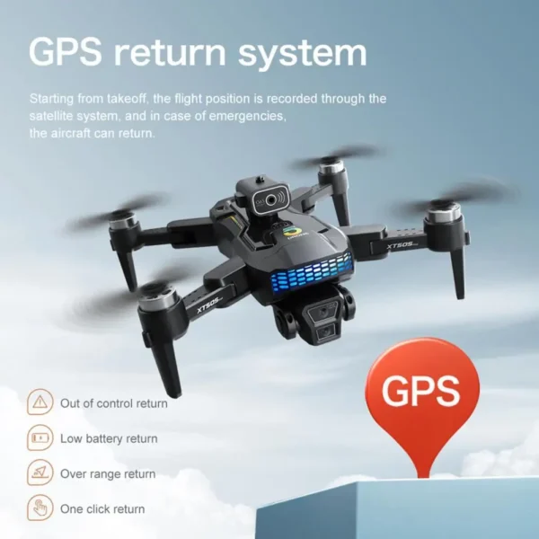 Low Battery Quadcopter 4k Gps Drone with Camera for Adults Brushless Motor Obstacle Avoidance 20 Mins Flight Time Gesture - Image 4