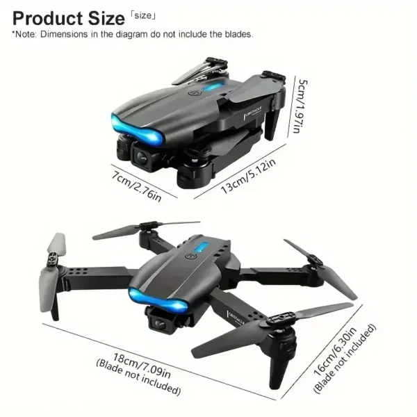 New E99Pro RC Drone 4K Professinal With 1080P Wide Angle HD Camera Foldable Helicopter WIFI FPV Height Hold Gift Toy - Image 6