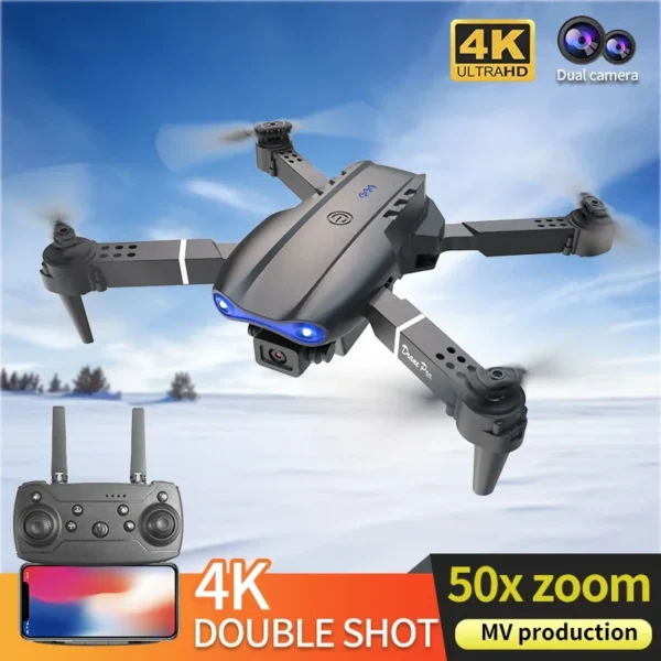 New E99Pro RC Drone 4K Professinal With 1080P Wide Angle HD Camera Foldable Helicopter WIFI FPV Height Hold Gift Toy - Image 4